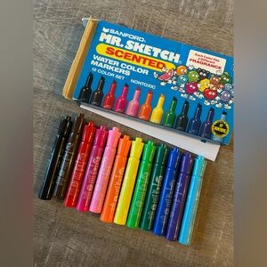 Vintage Mr. Sketch Scented Markers 12ct Sanford 1991 USA Box EXC VERY GOOD